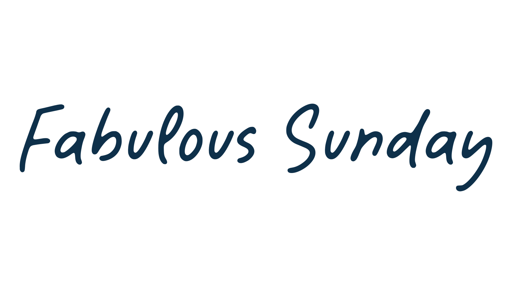 Fabulous Sunday, script handwritten fancy decorative calligraphy font preview