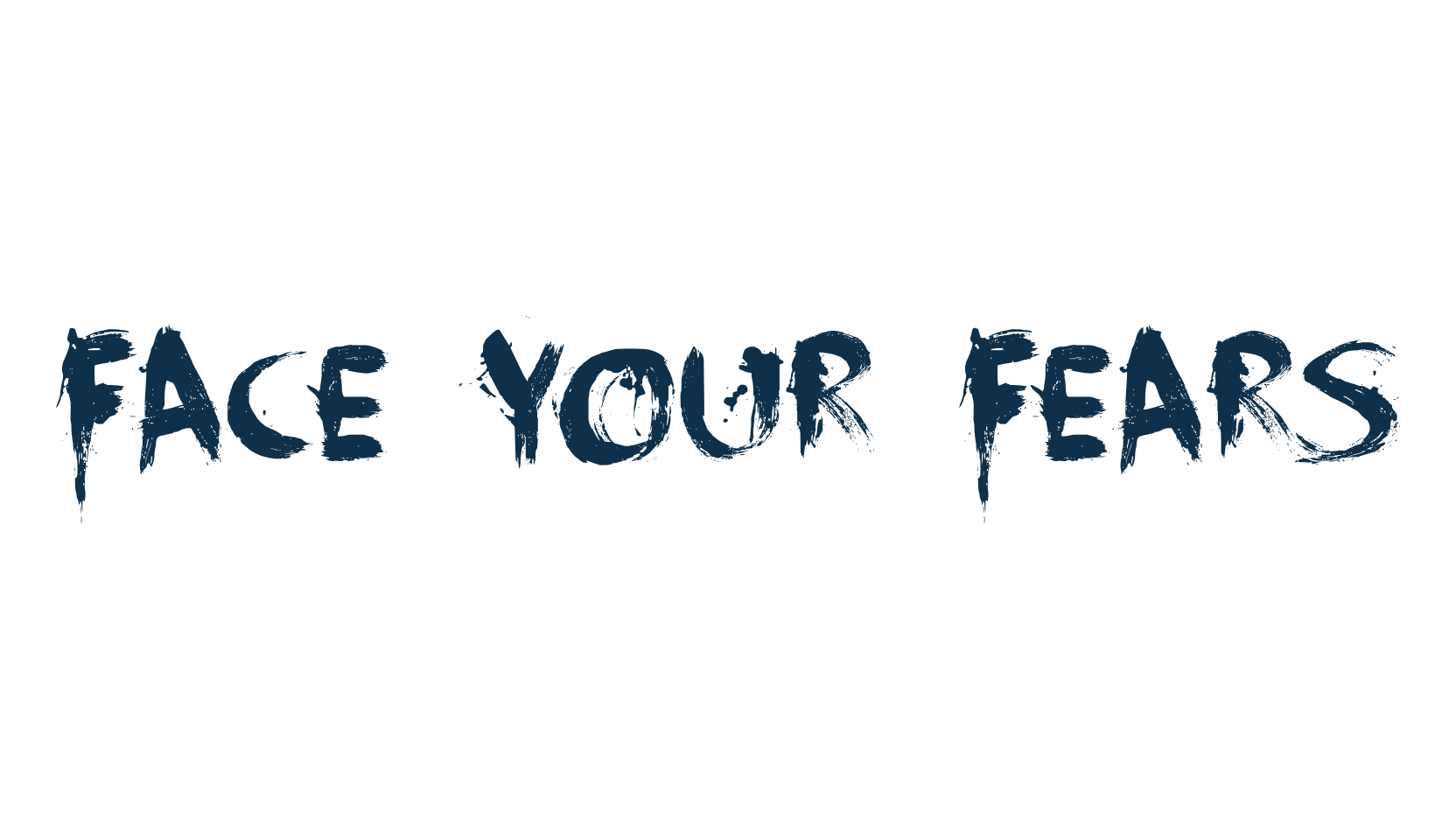 Face Your Fears, halloween font preview