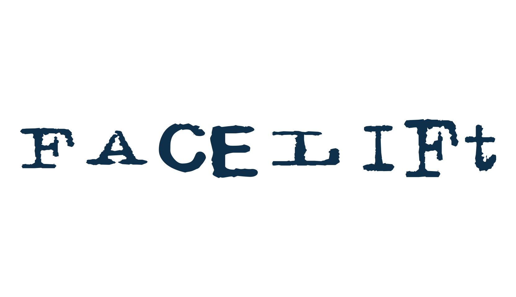 Facelift, fancy typewriter decorative font preview