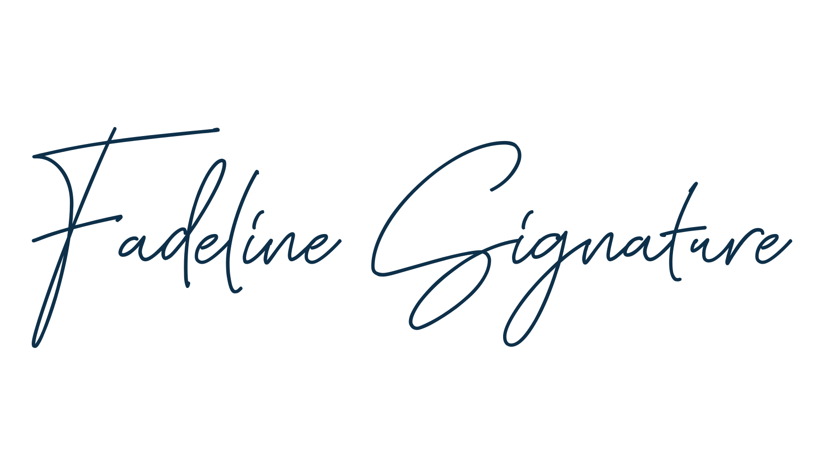 Fadeline Signature, script handwritten fancy decorative calligraphy font preview