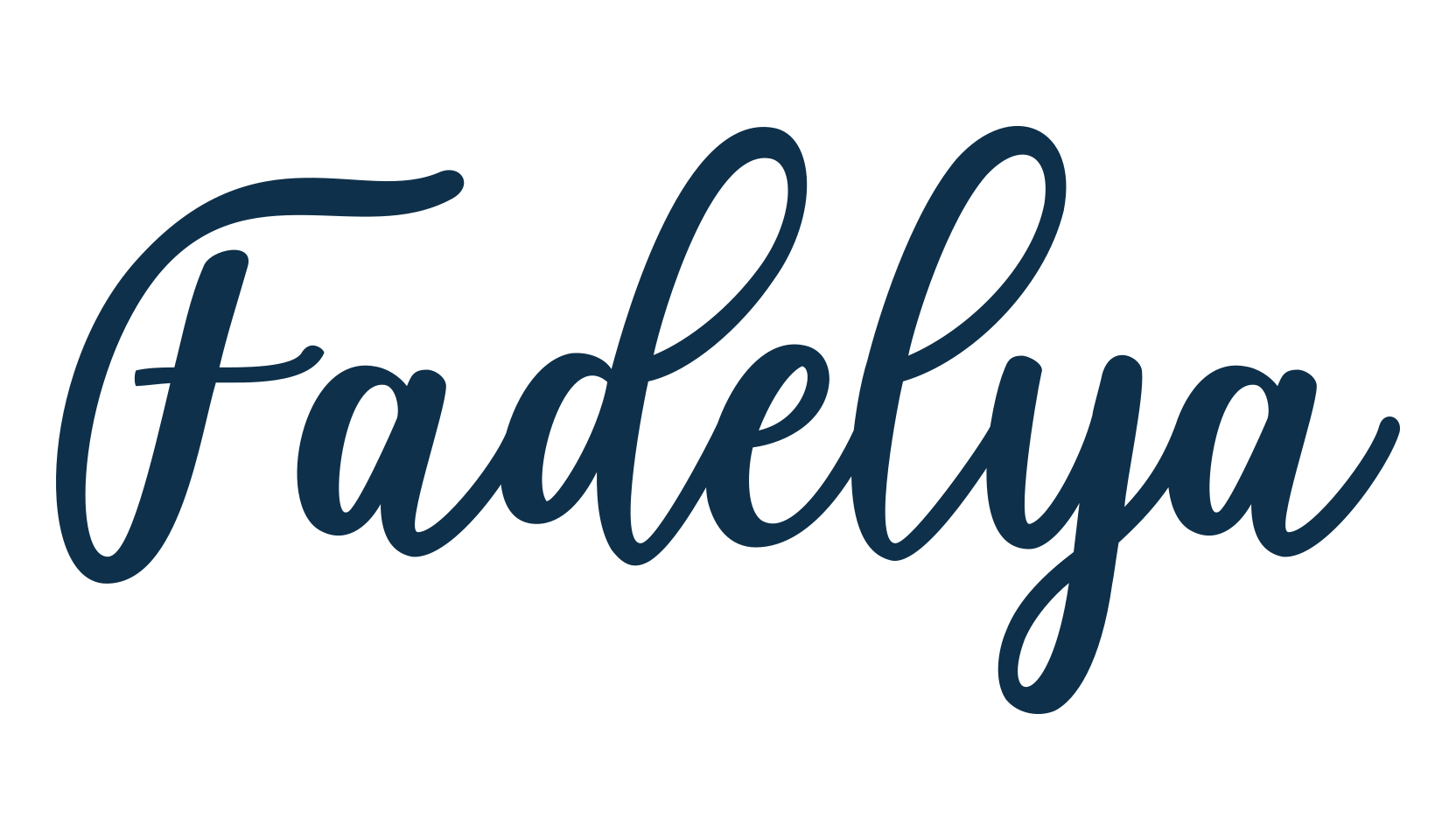Fadelya, script calligraphy fancy decorative font preview