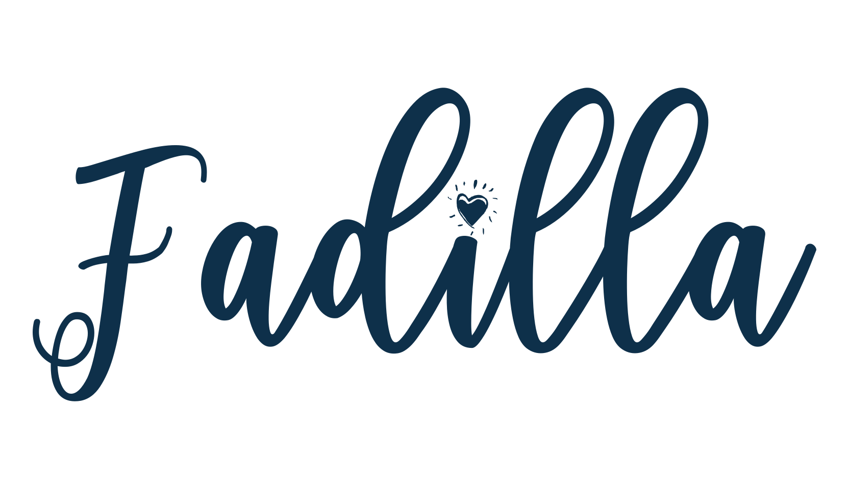 Fadilla, calligraphy font preview