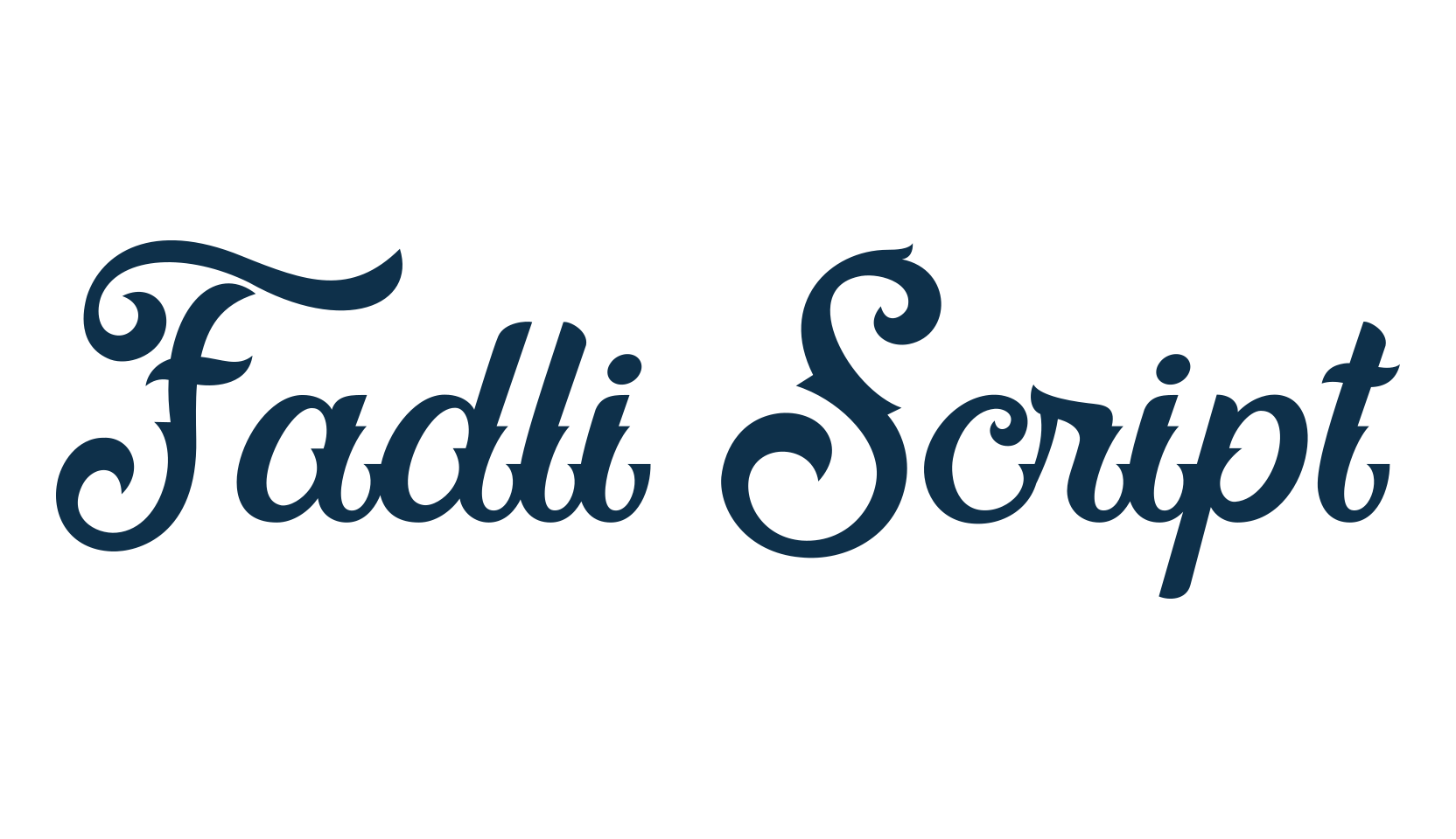 Fadli Script, fancy various decorative script calligraphy font preview