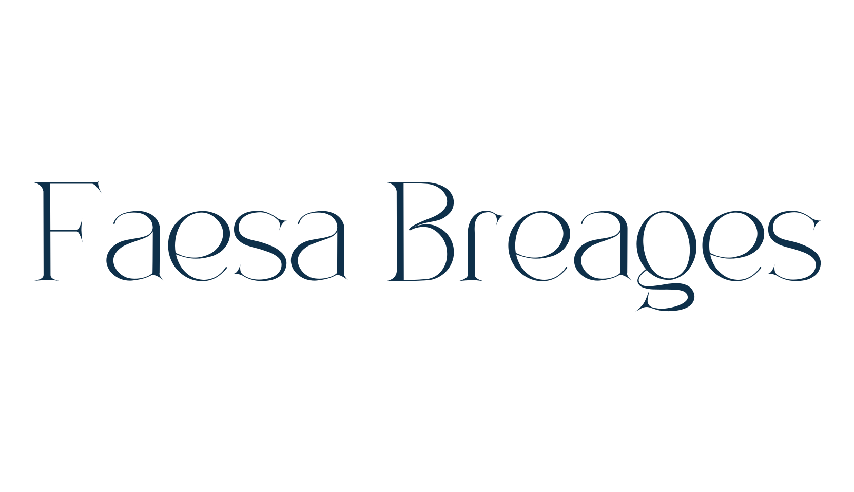 Faesa Breages, basic serif font preview