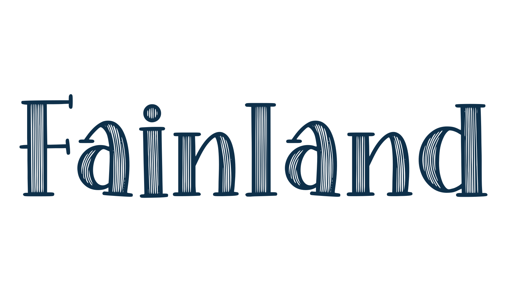 Fainland, cartoon font preview