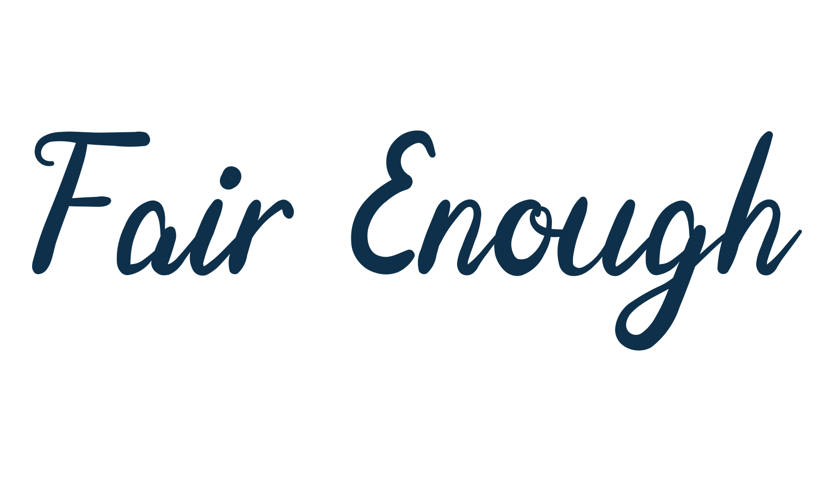 Fair Enough, handwriting font preview