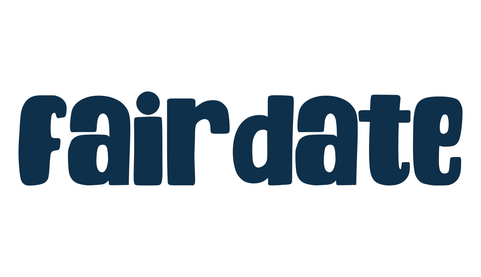 Fairdate, cartoon font preview