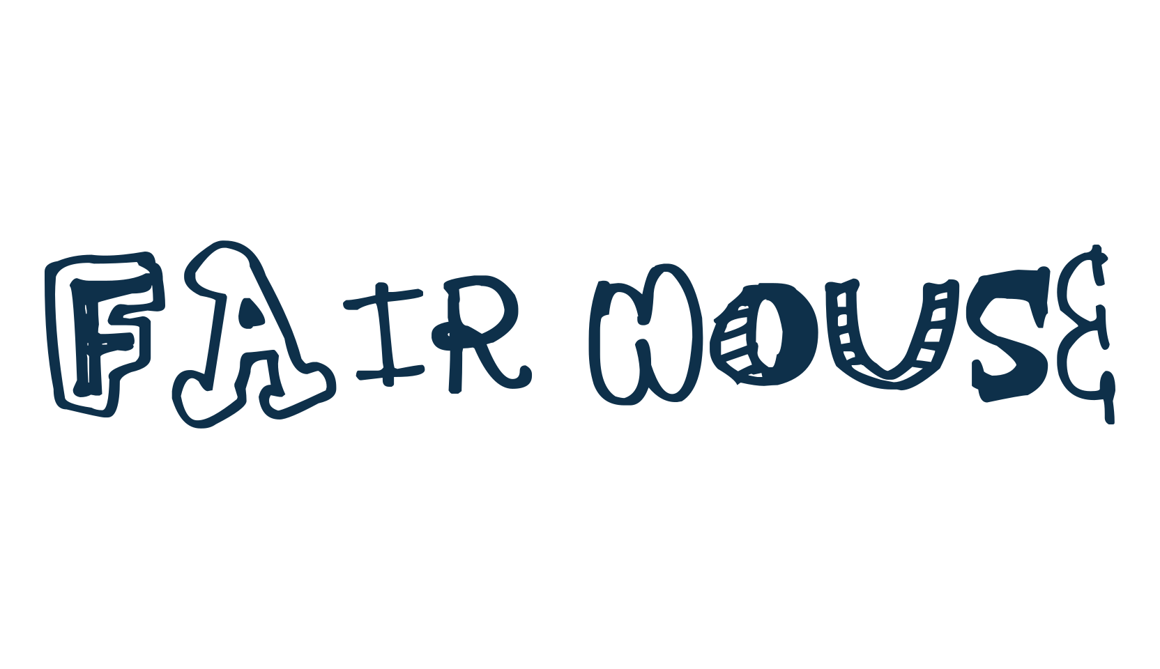 Fair House, cartoon font preview