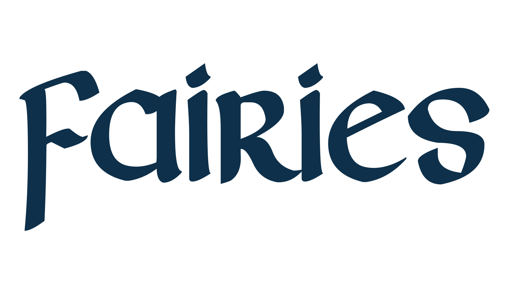 Fairies, celtic font preview