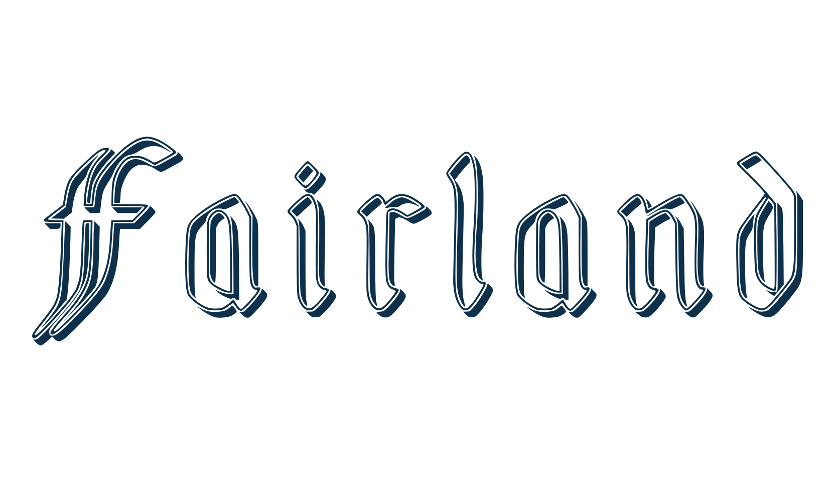 Fairland, gothic modern font preview