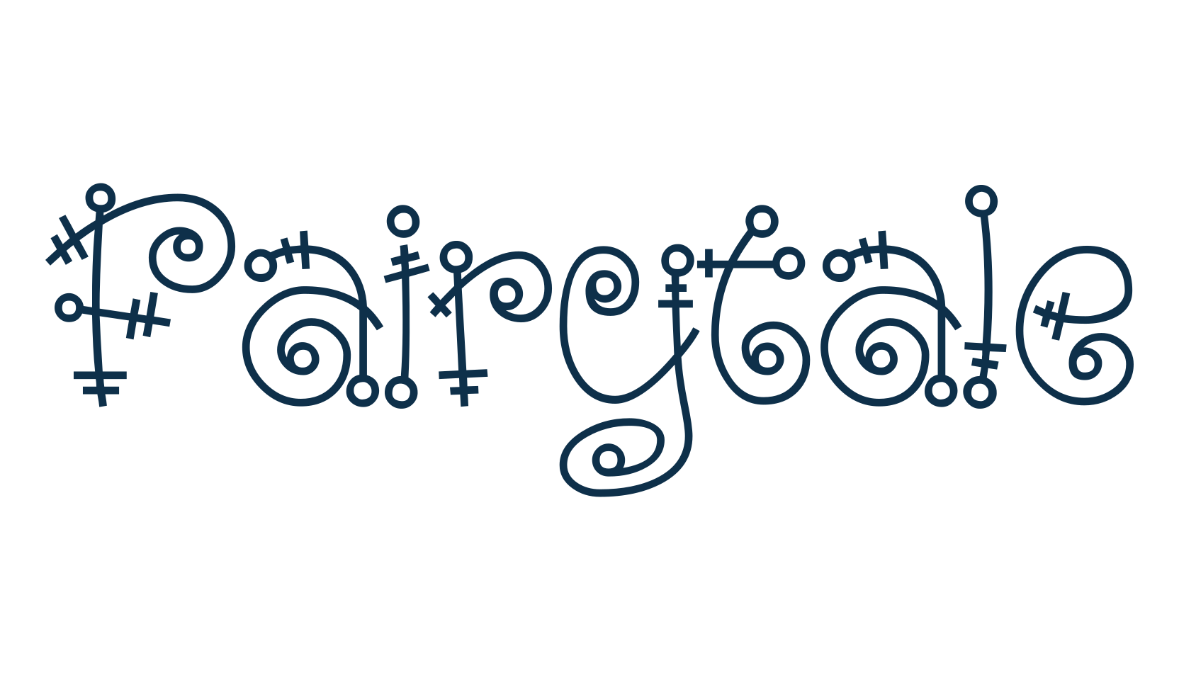 Fairytale, curly font preview