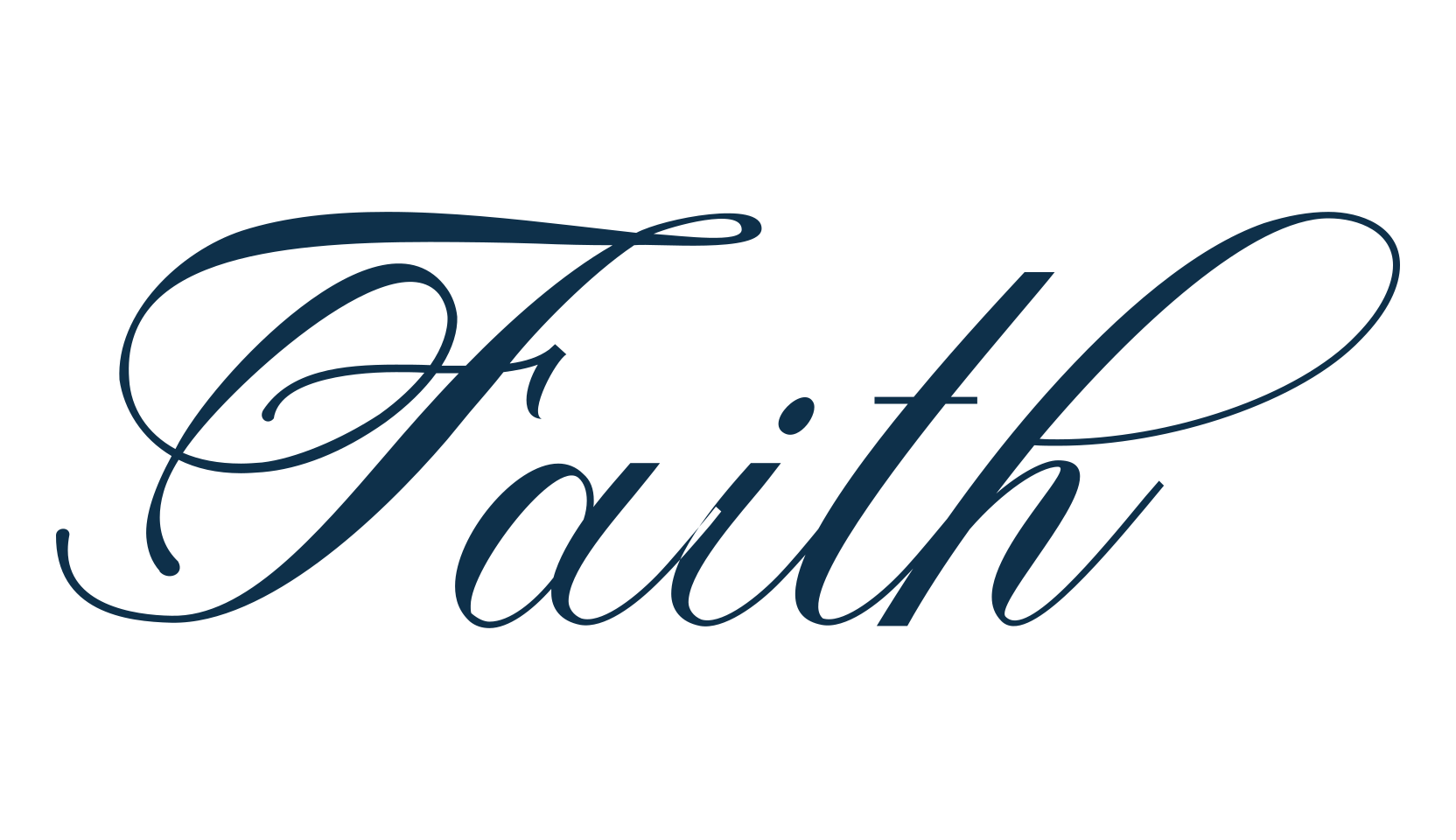 Faith, calligraphy font preview