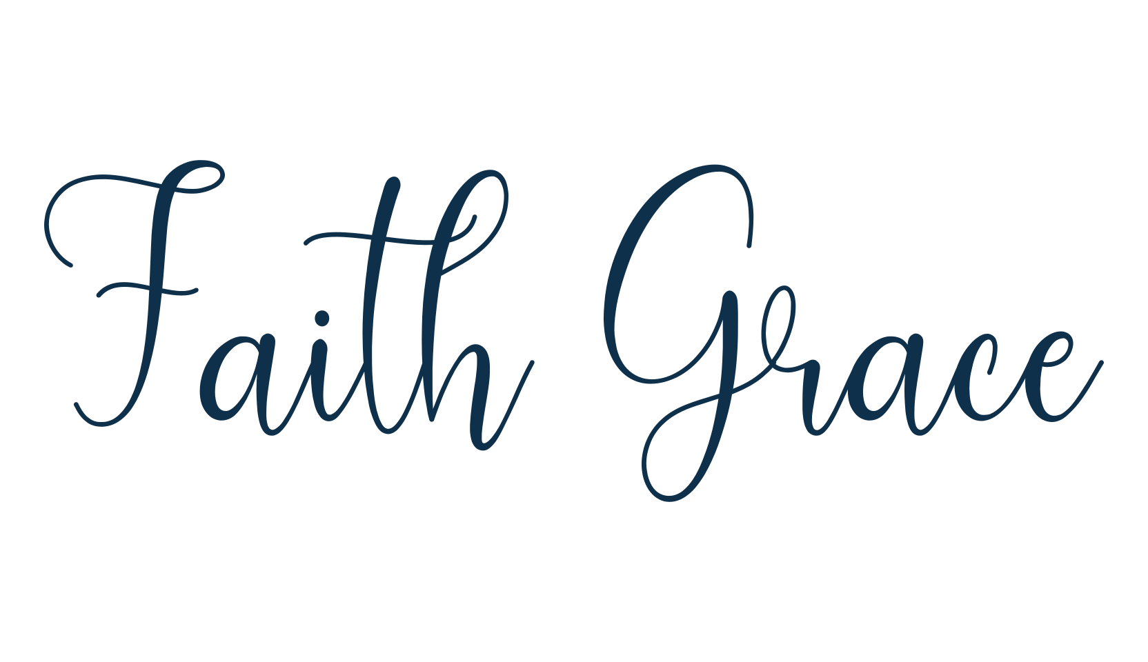 Faith Grace, script calligraphy fancy decorative font preview