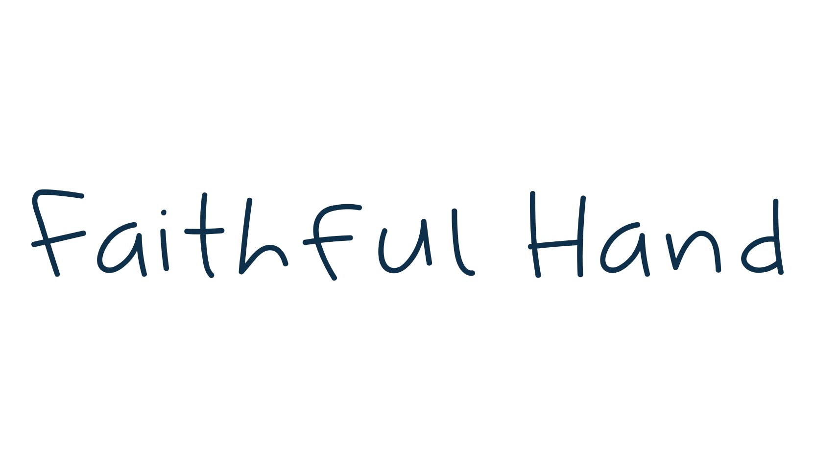 Faithful Hand, handwriting font preview