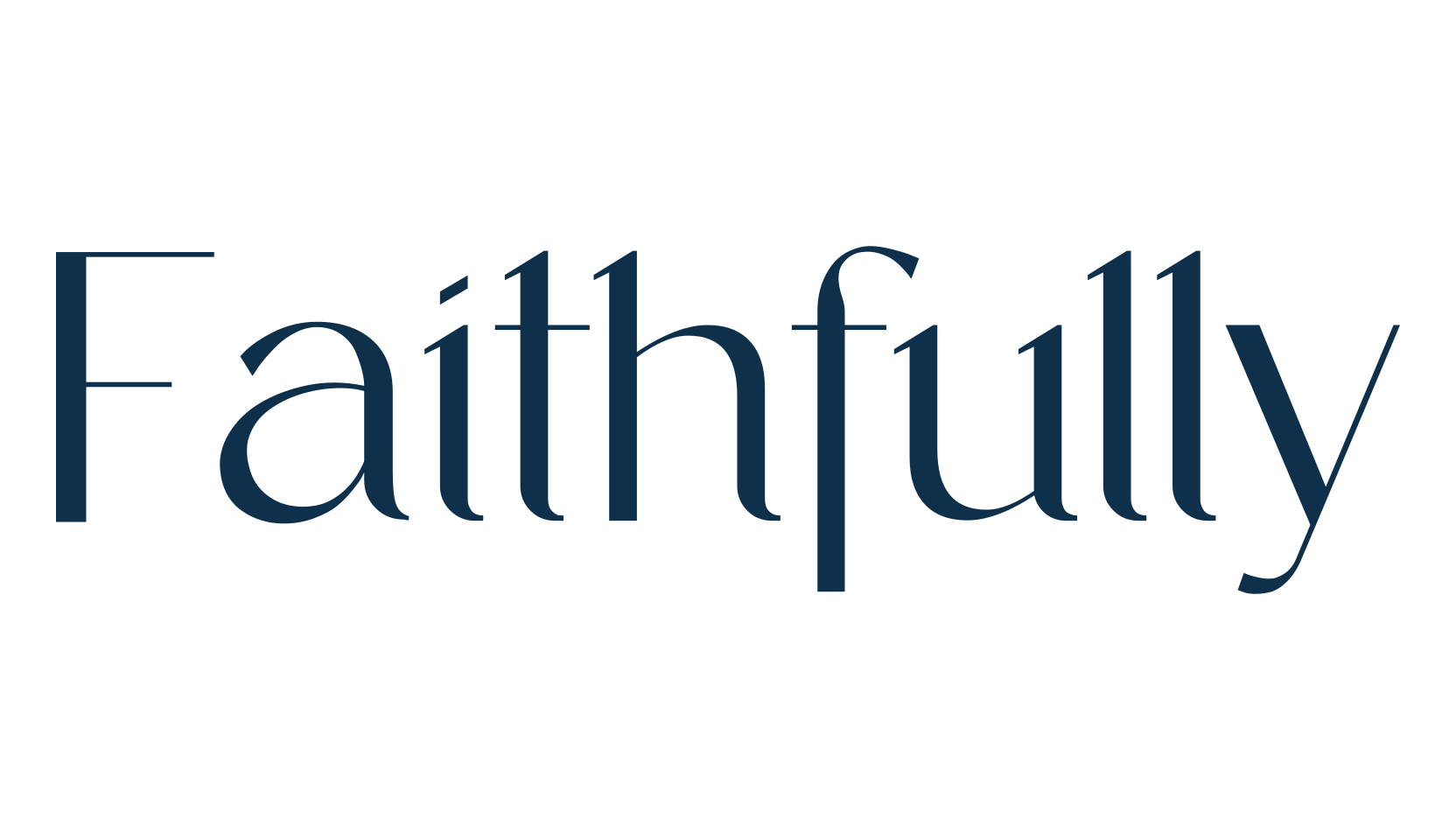 Faithfully, serif font preview