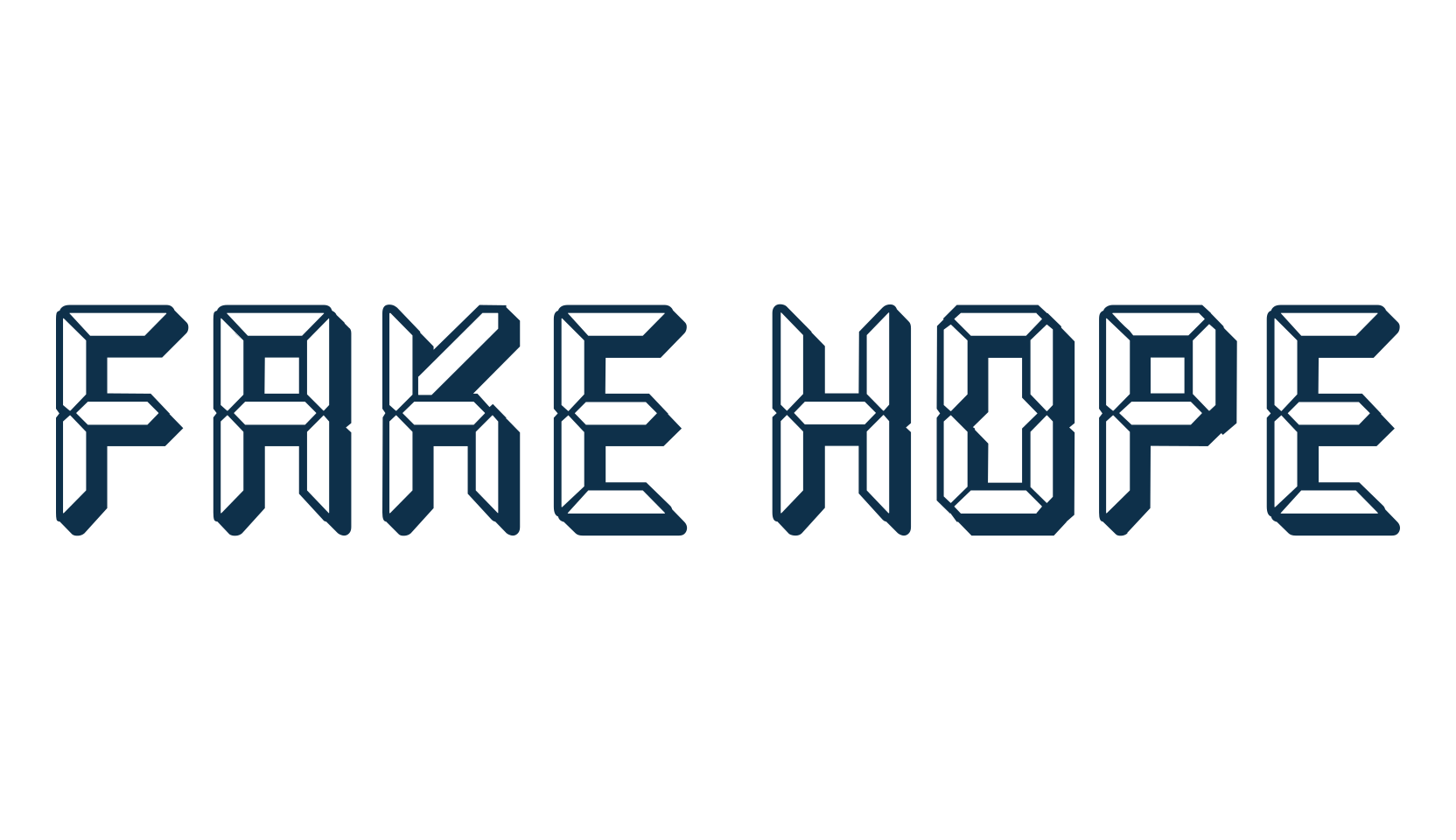 Fake Hope, lcd font preview