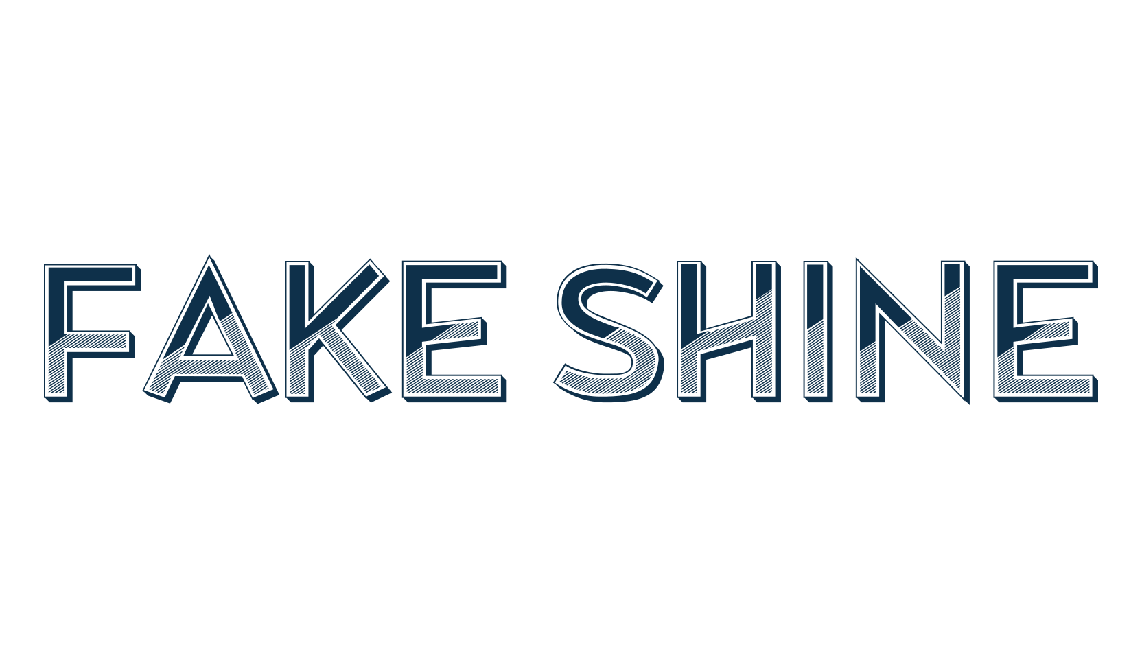 Fake Shine, various font preview