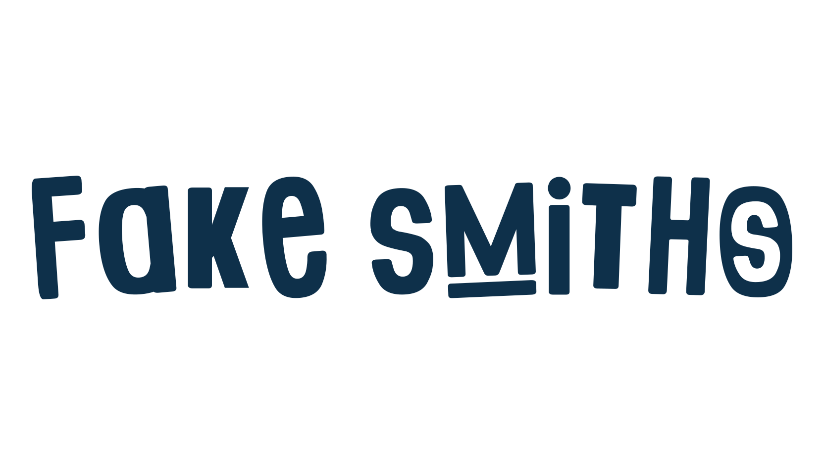 Fake Smiths, fancy distorted decorative font preview