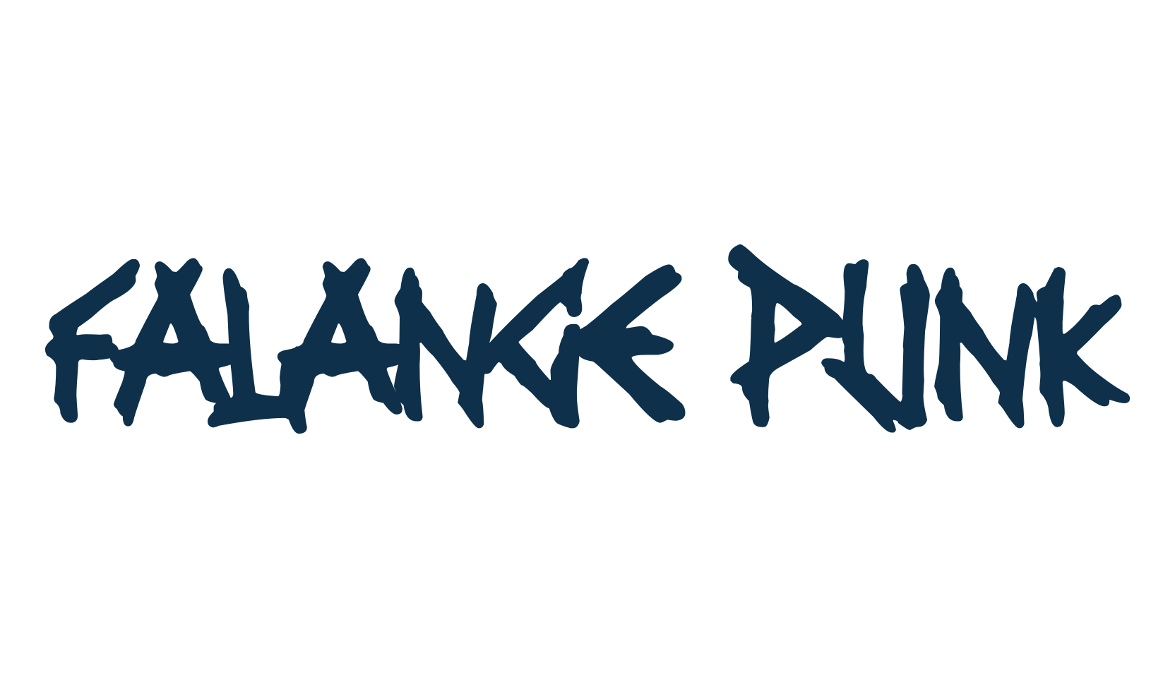 Falange Punk, halloween font preview