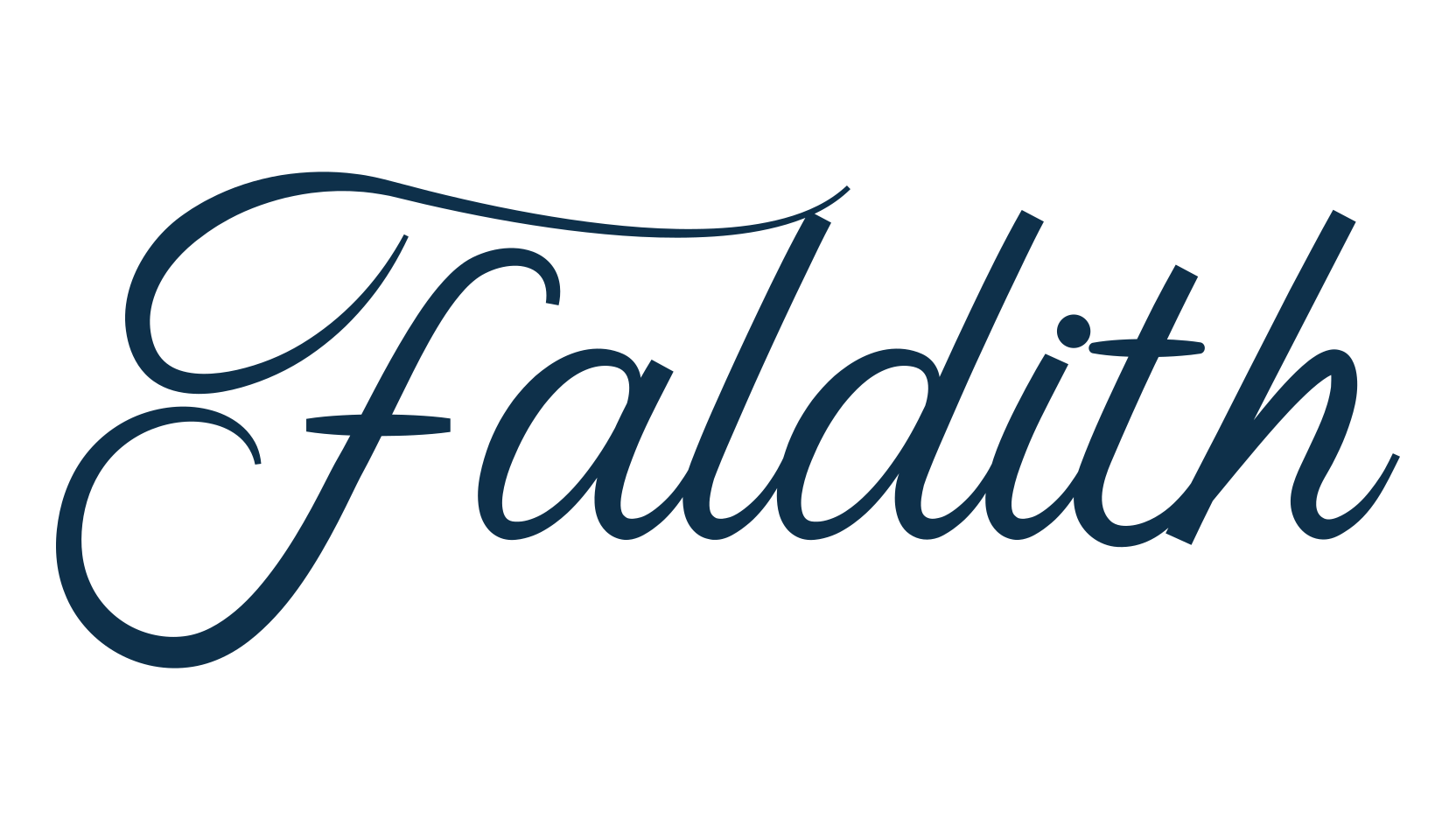 Faldith, script calligraphy fancy decorative font preview