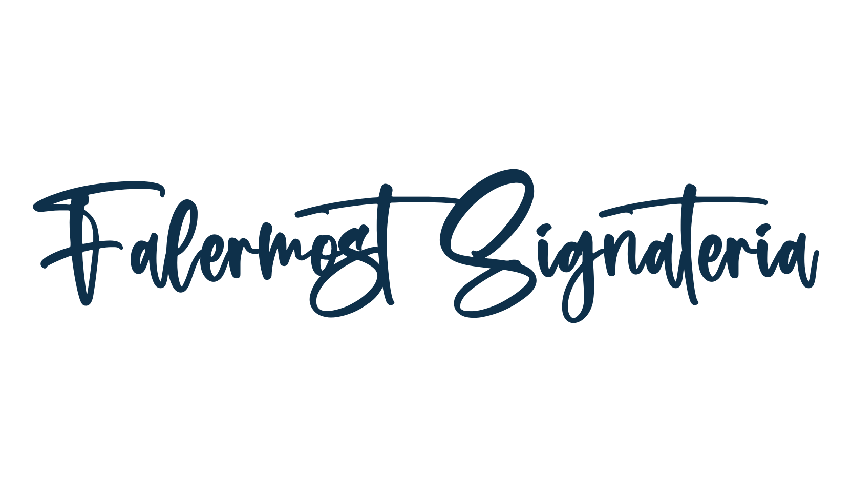 Falermost Signateria, script handwritten fancy decorative calligraphy font preview