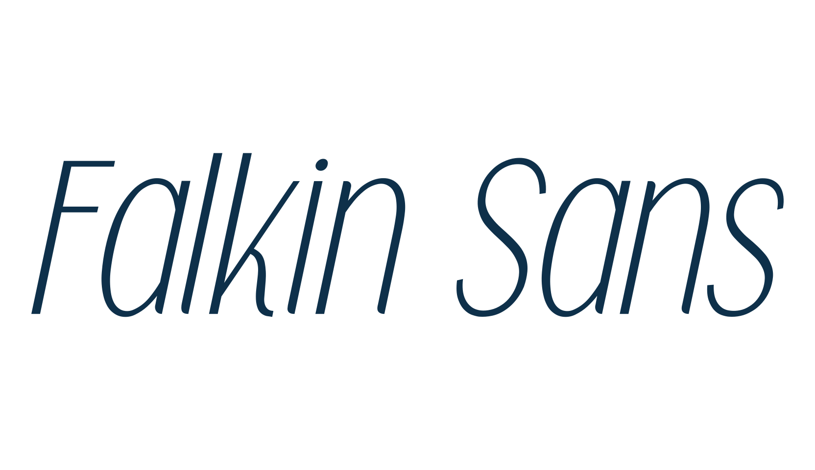 Falkin Sans, basic sans serif font preview