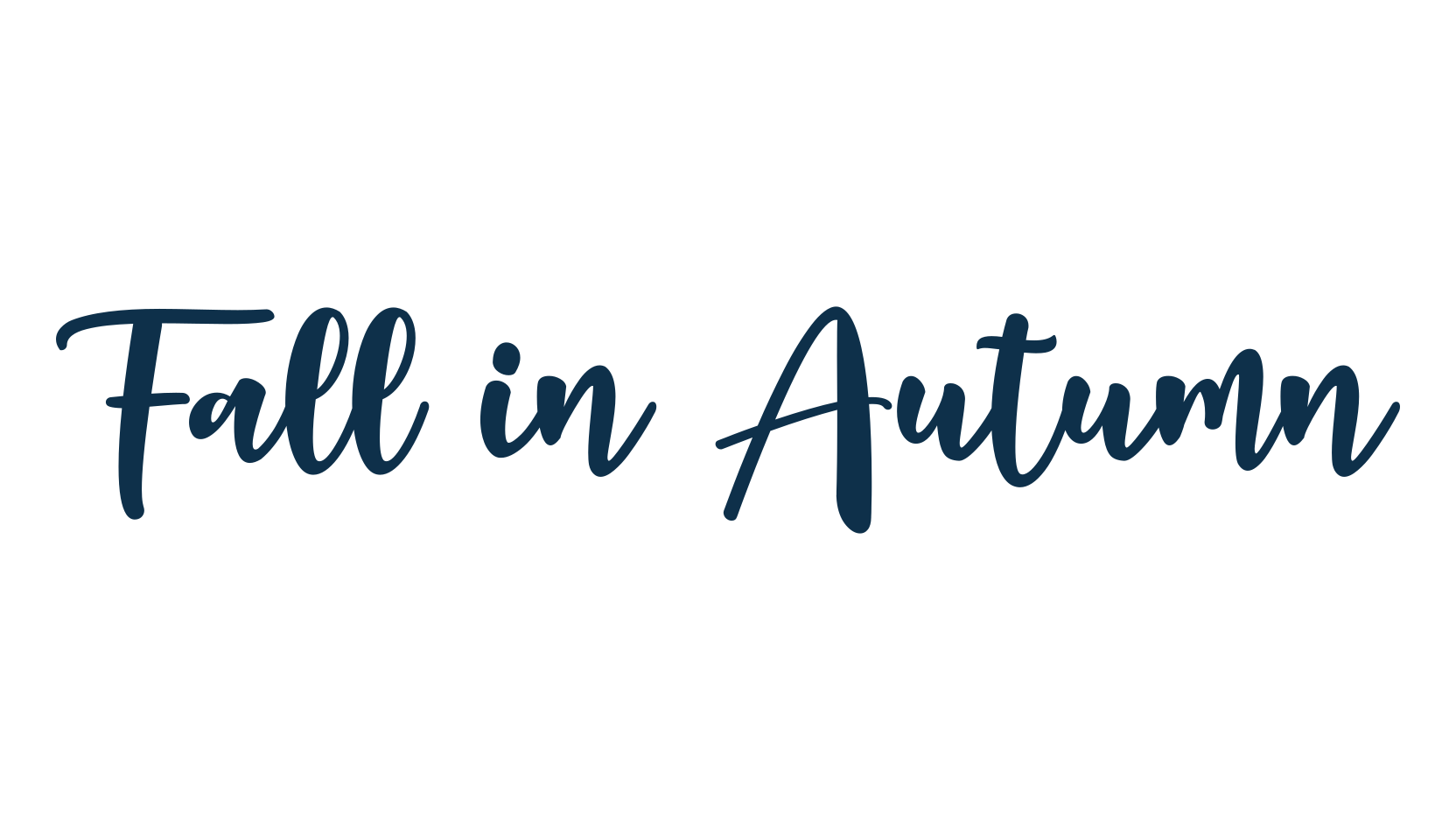Fall in Autumn, fancy various decorative script calligraphy font preview