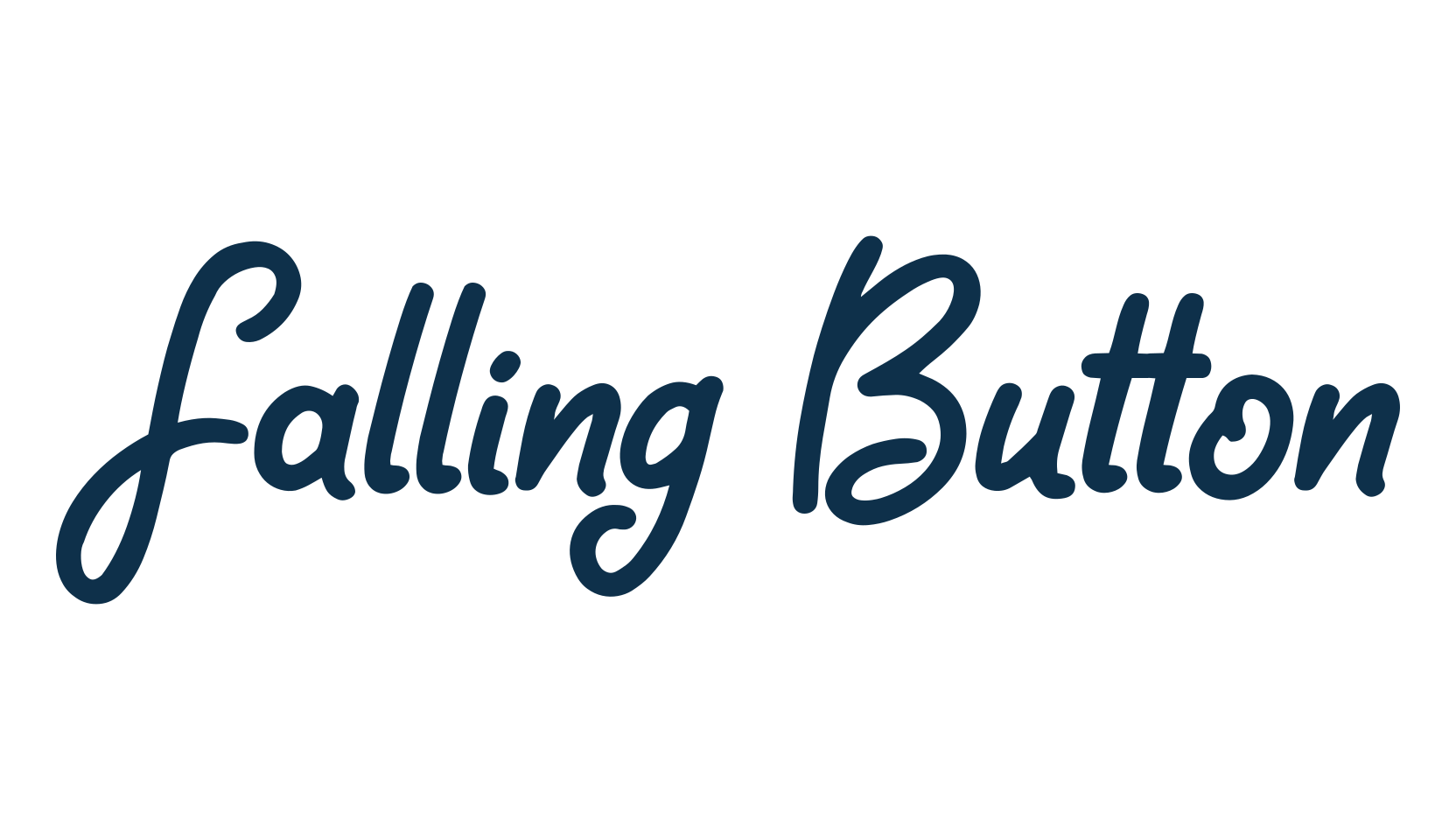 Falling Button, fancy various decorative script calligraphy font preview
