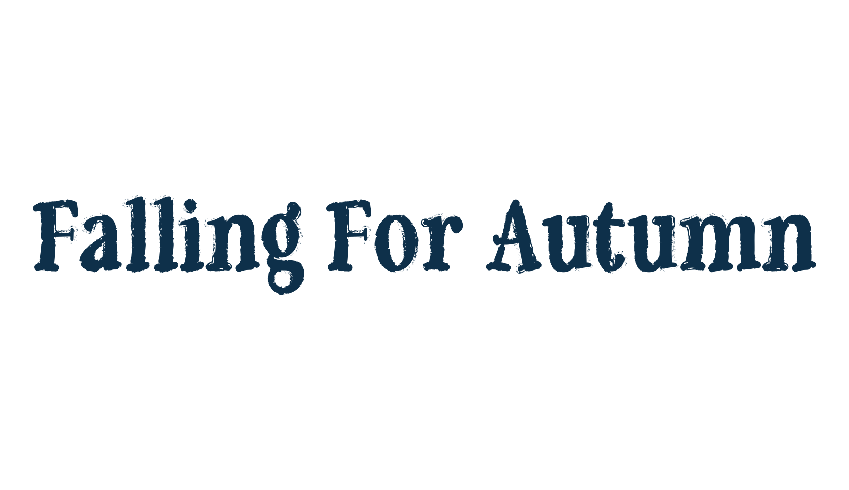 Falling For Autumn, fancy eroded decorative font preview