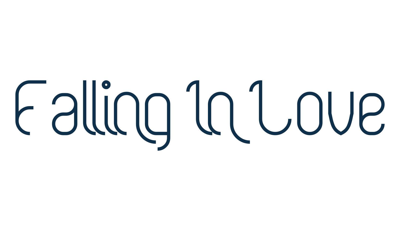 Falling In Love, fancy various decorative font preview