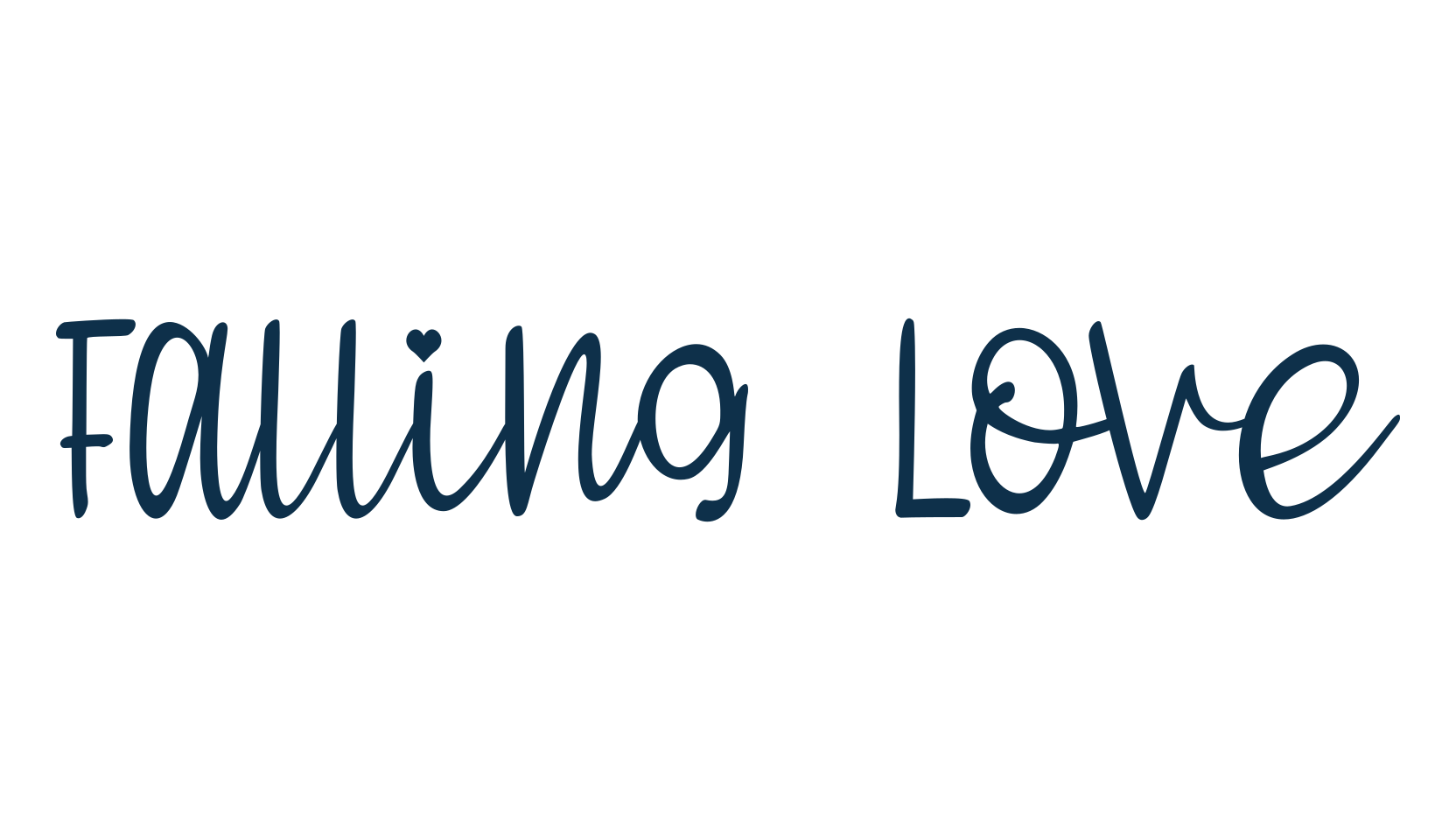 Falling Love, fancy various decorative script calligraphy font preview