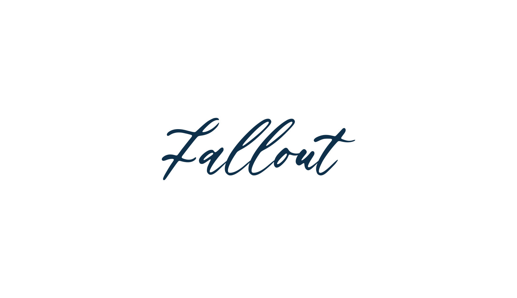 Fallout, script calligraphy fancy decorative font preview