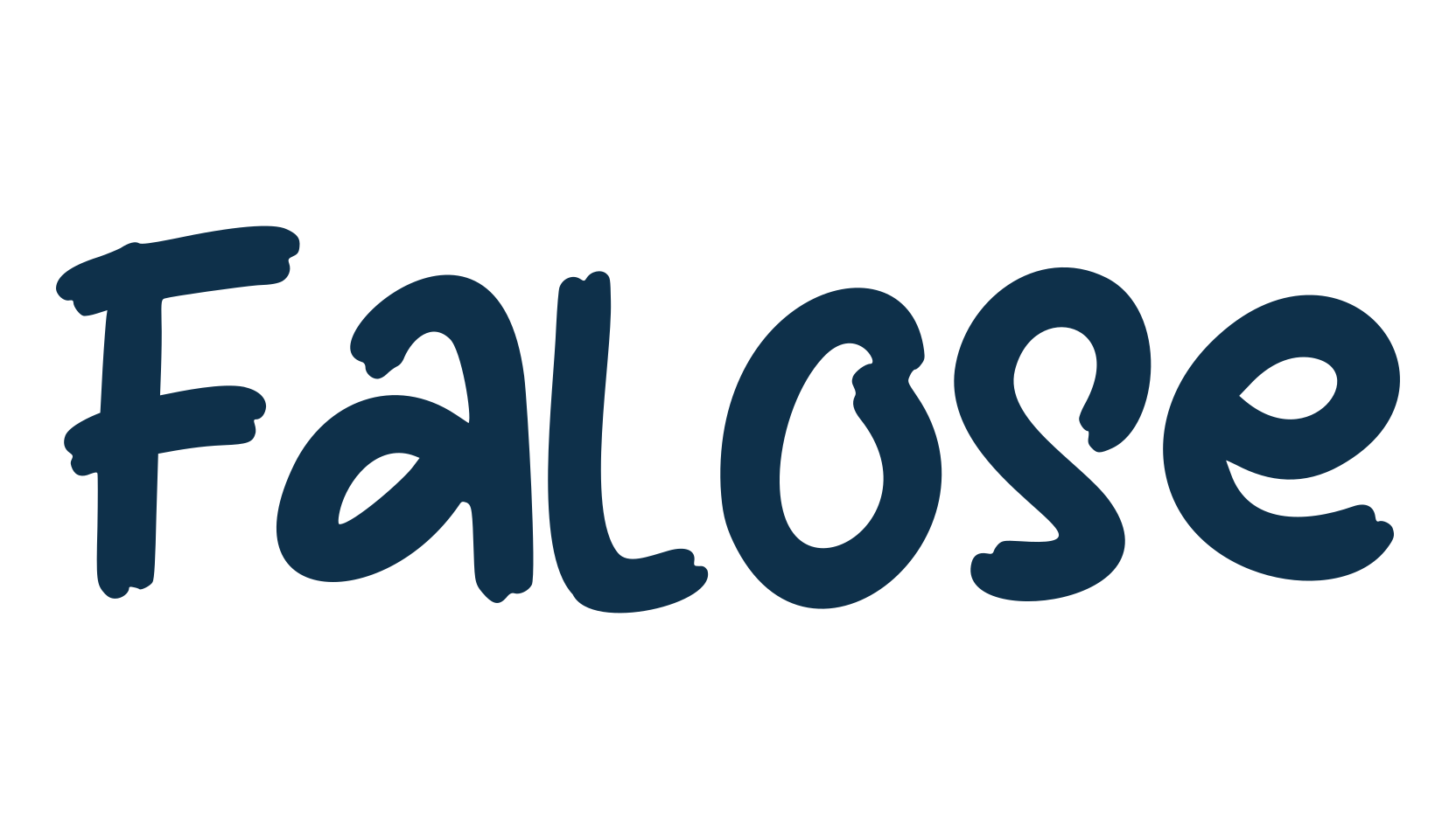 Falose, cartoon font preview
