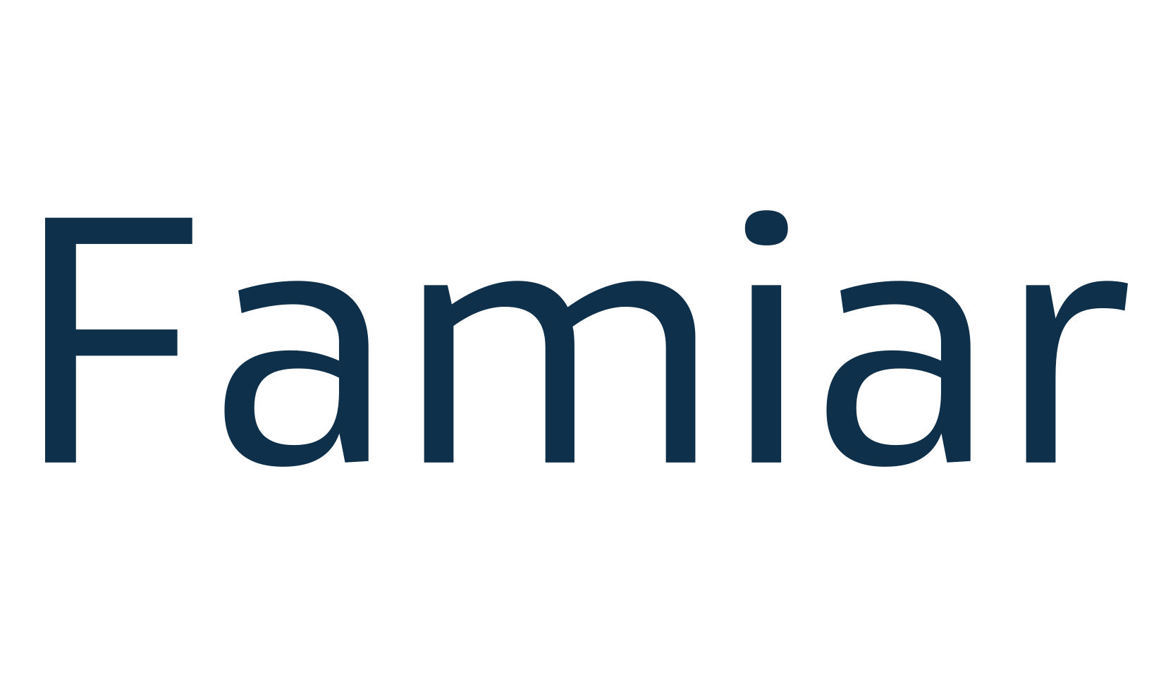 Famiar, basic sans serif font preview