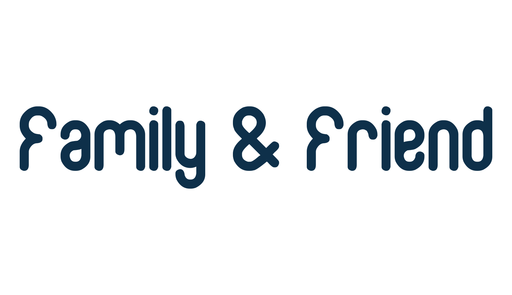 Family & Friend, various font preview