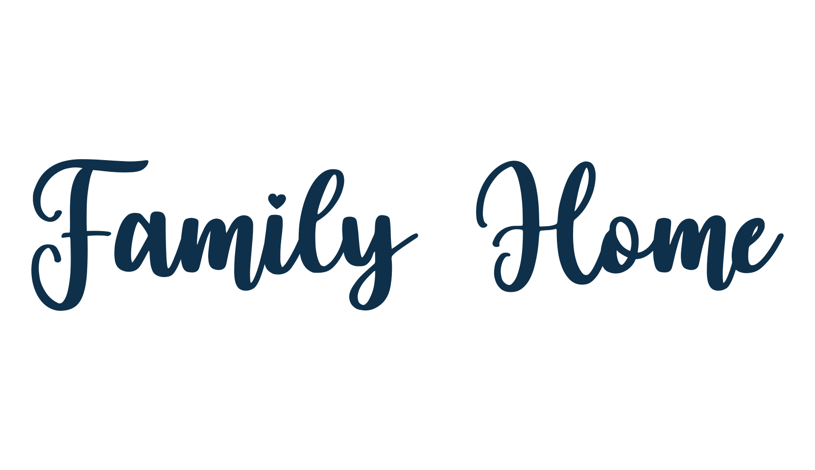 Family Home, calligraphy font preview
