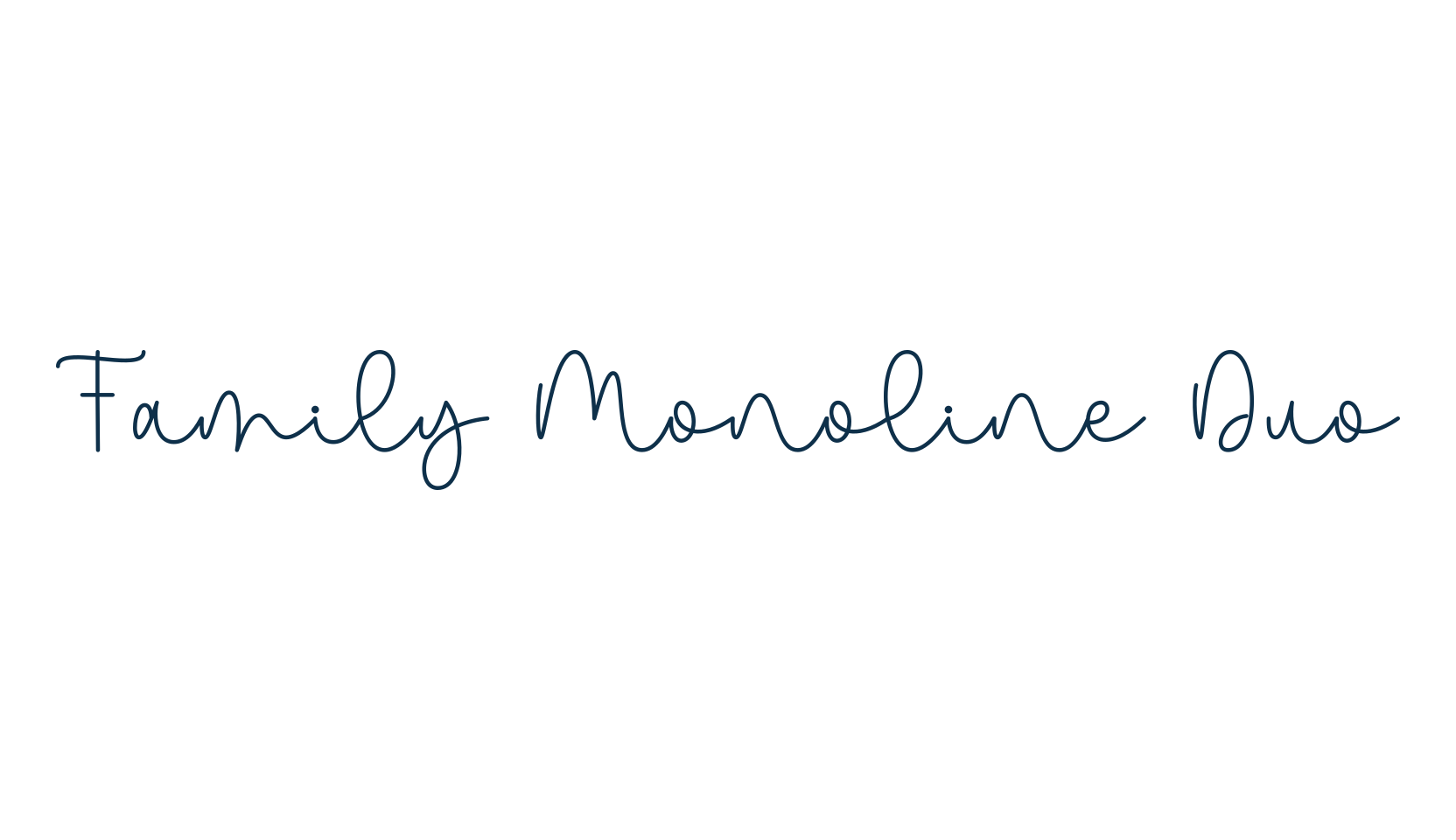 Family Monoline Duo, handwriting font preview
