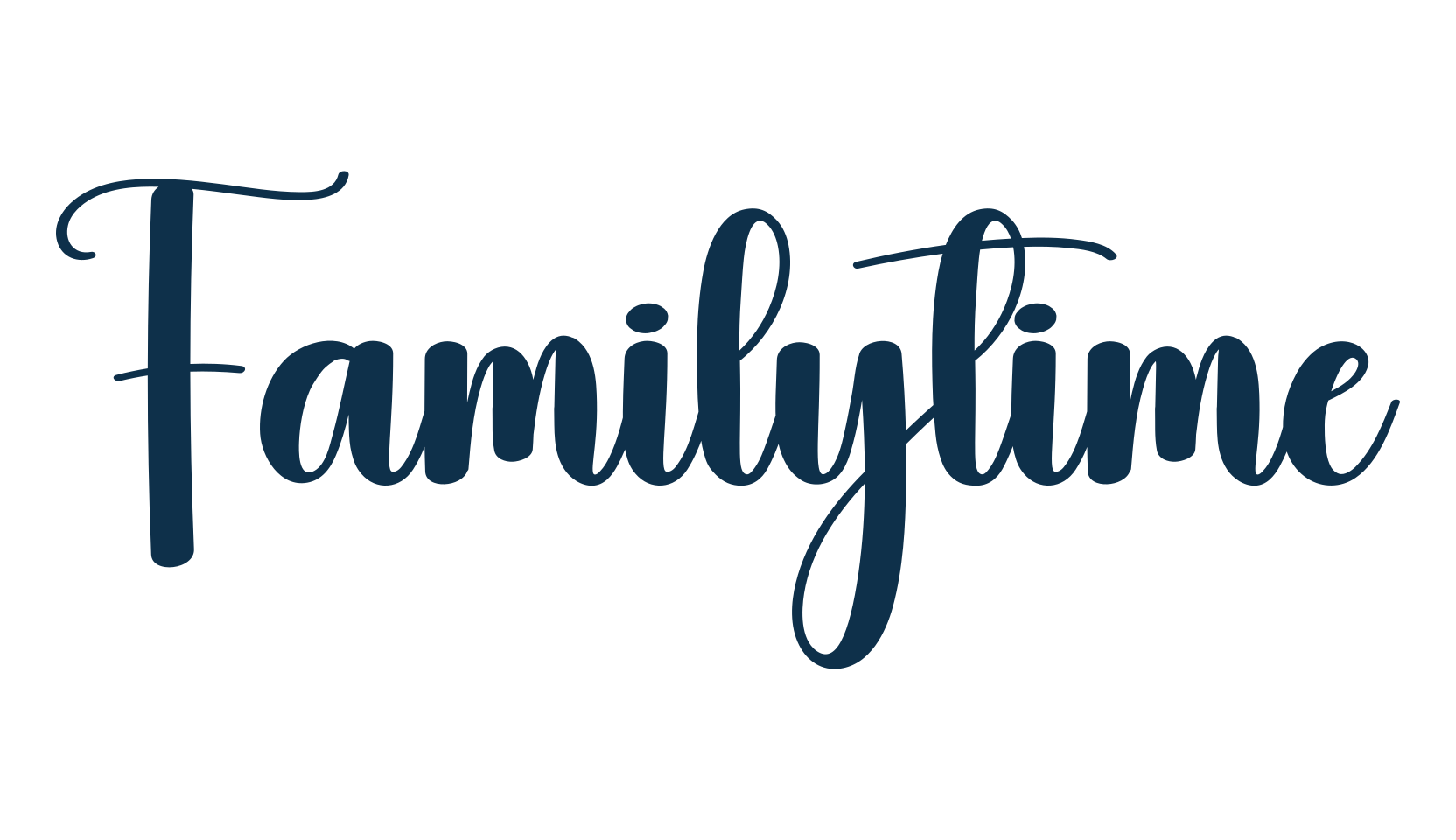 Familytime, fancy decorative font preview