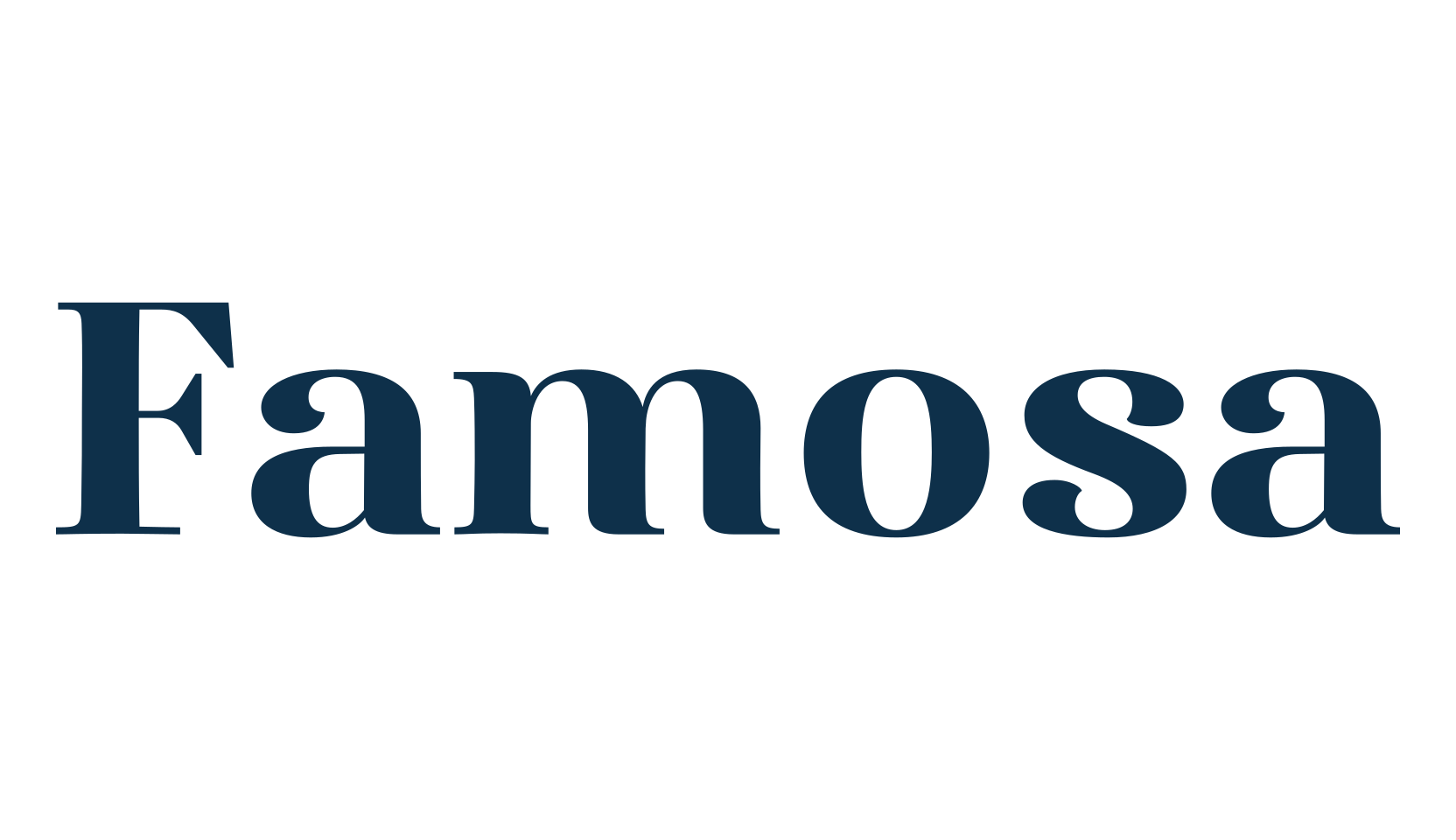Famosa, serif font preview