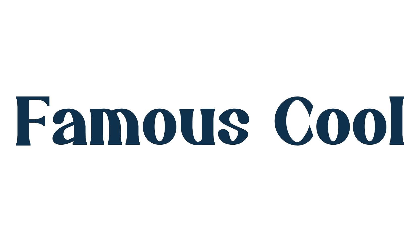 Famous Cool, fancy retro decorative font preview