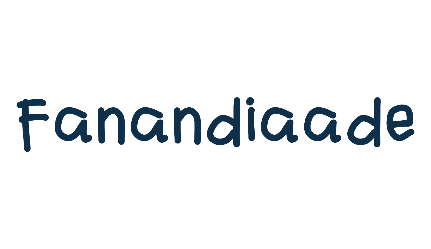 Fanandiaade, script handwritten fancy decorative calligraphy font preview