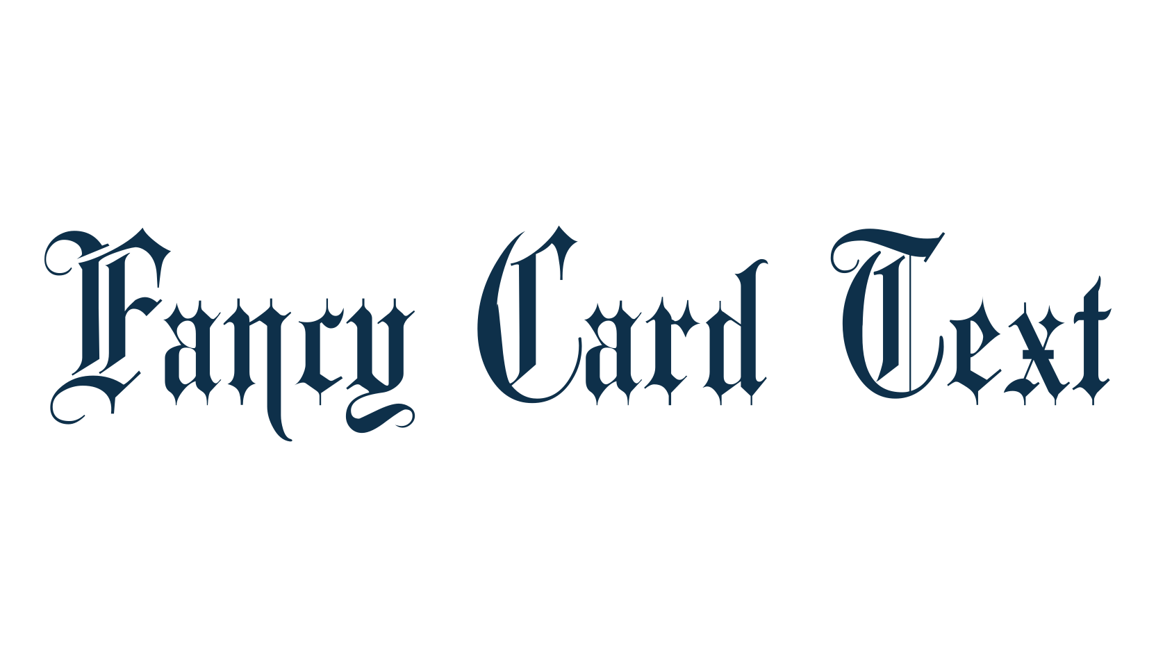 Fancy Card Text (fancy-card-text), gothic medieval font preview