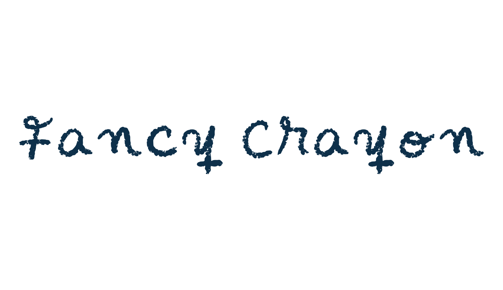 Fancy Crayon, school font preview