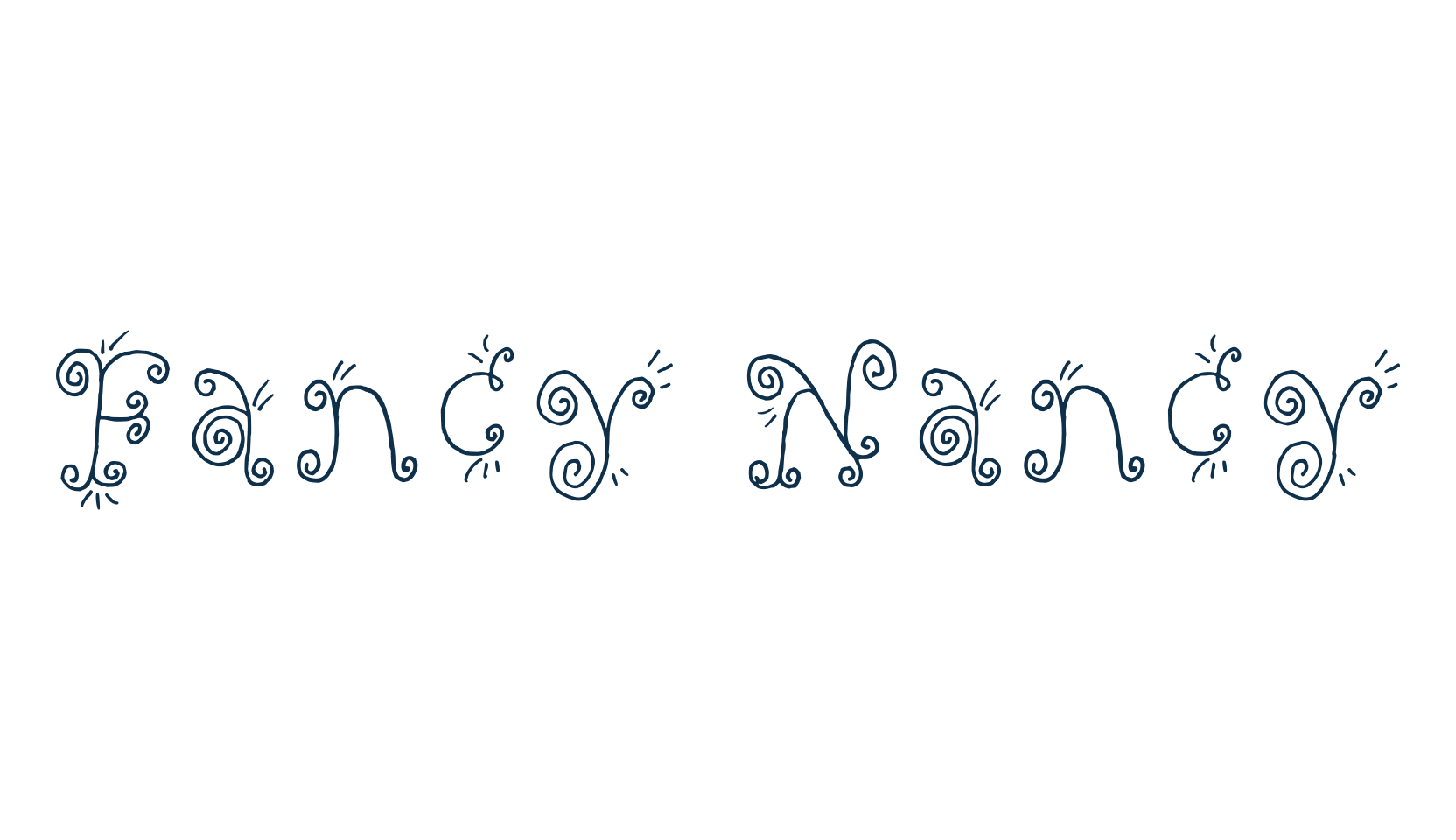 Fancy Nancy (fancy-nancy-2), fancy curly decorative font preview