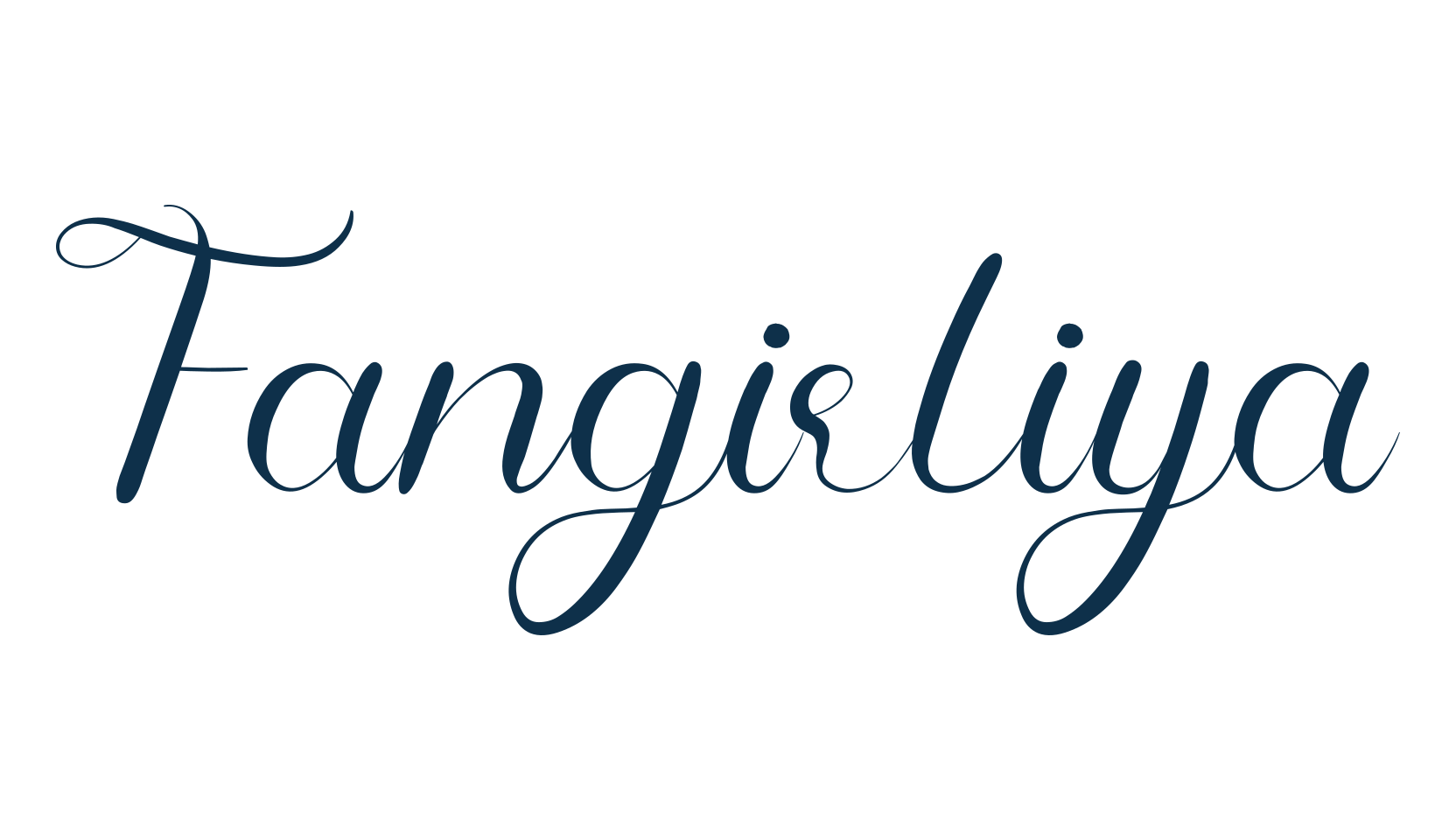 Fangirliya, calligraphy font preview