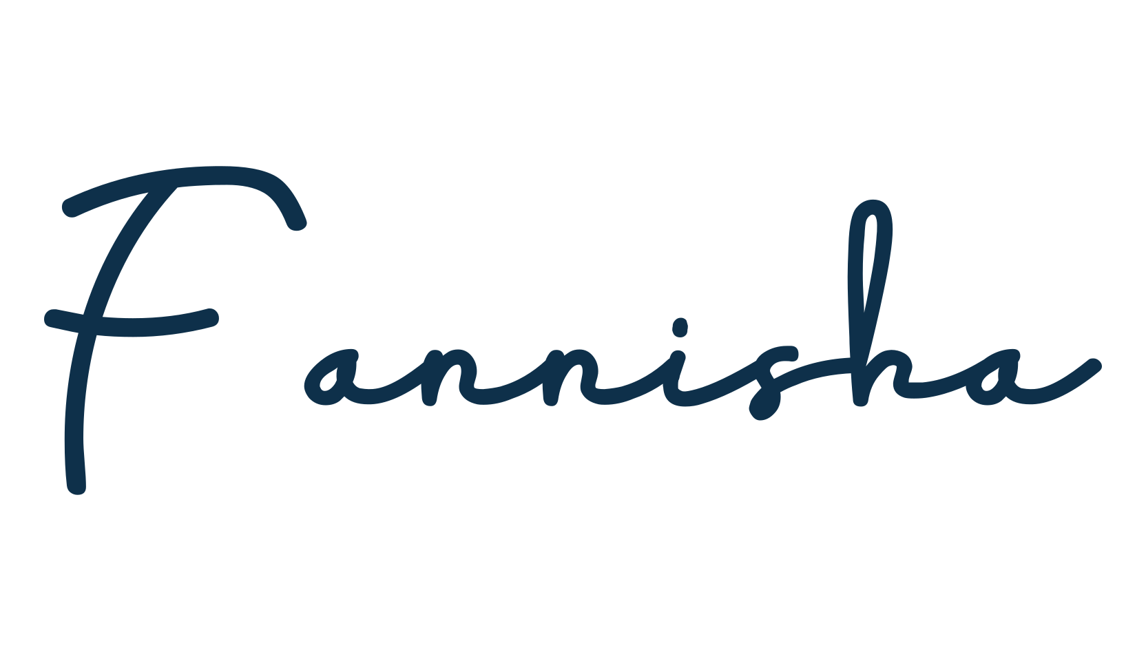 Fannisha, script handwritten fancy decorative calligraphy font preview
