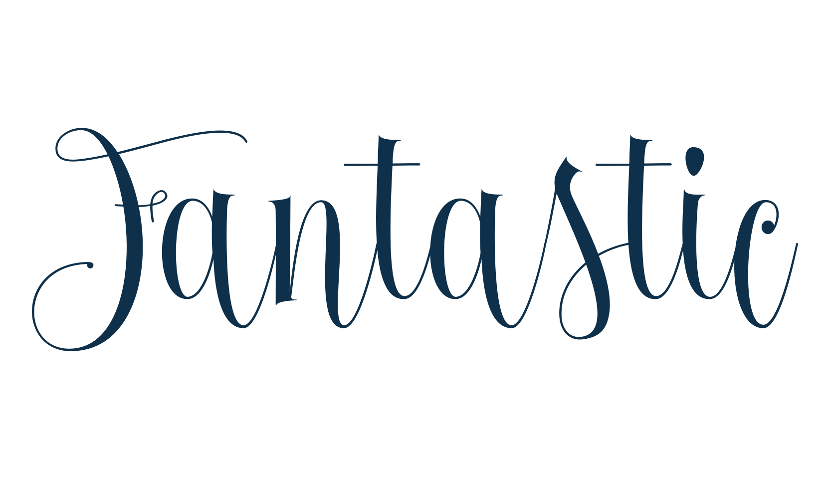 Fantastic (fantastic-3), calligraphy font preview