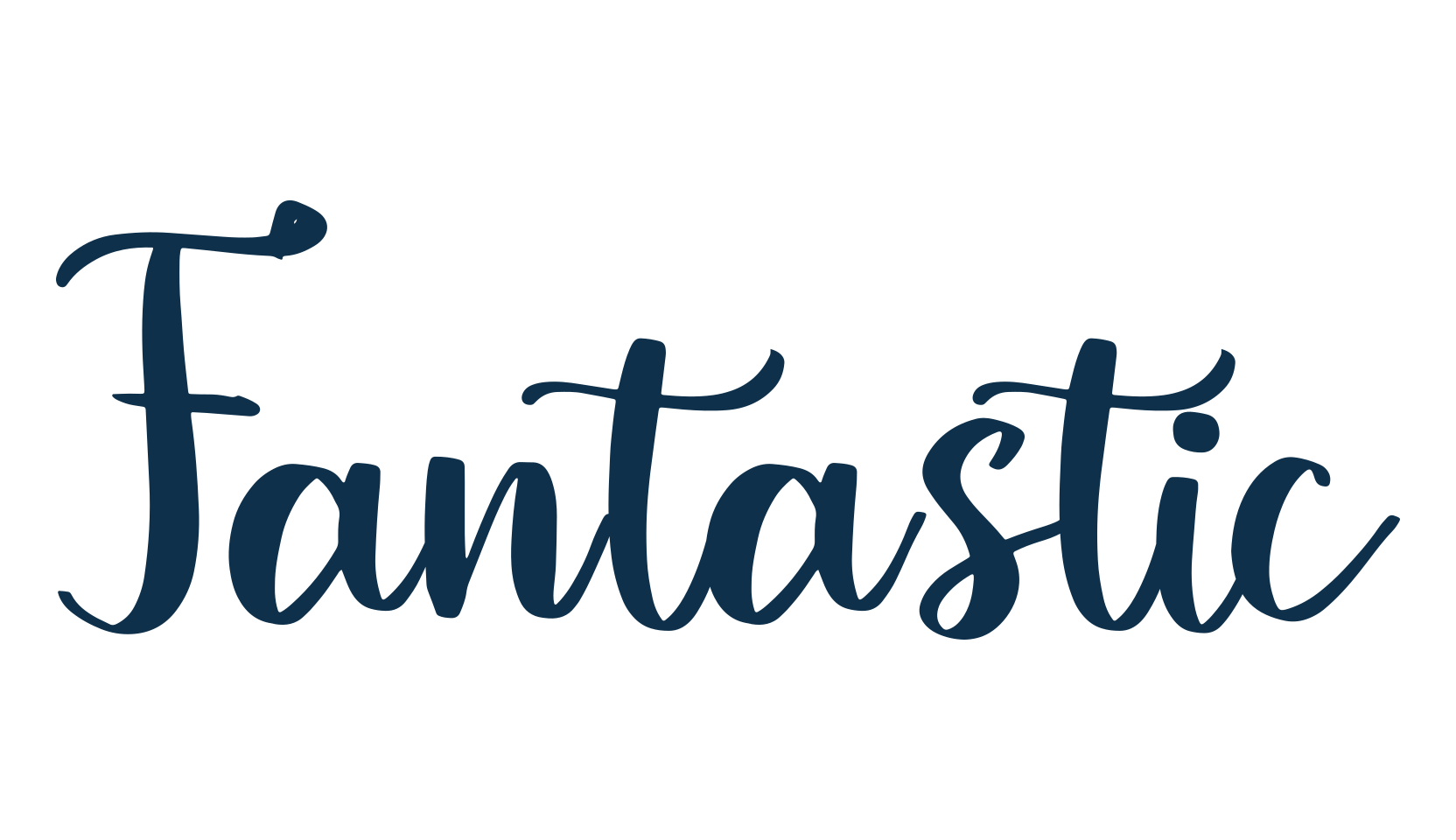 Fantastic, calligraphy font preview