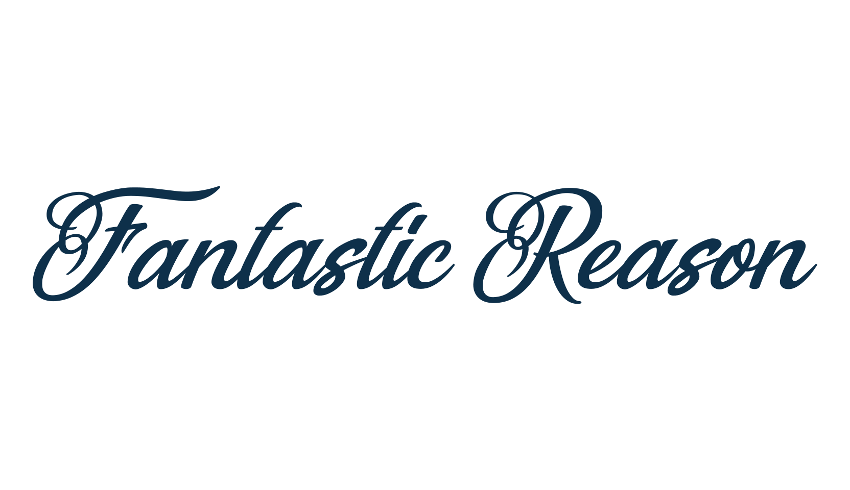 Fantastic Reason, calligraphy font preview
