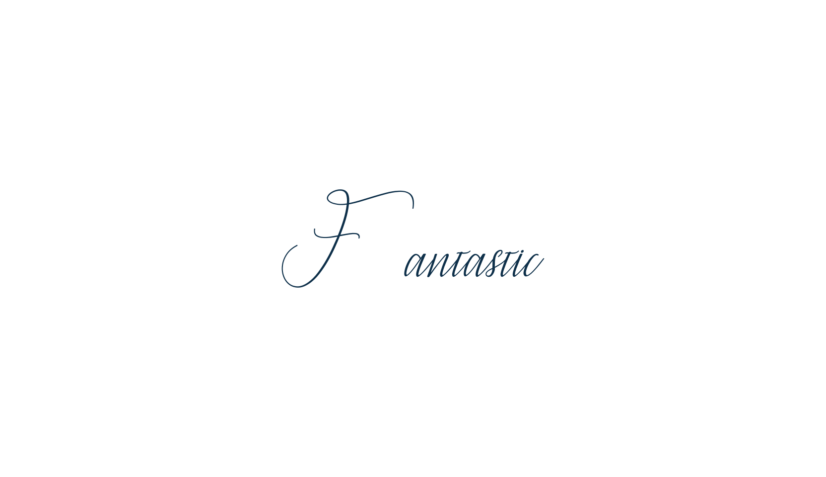 Fantastic (fantastic), calligraphy font preview